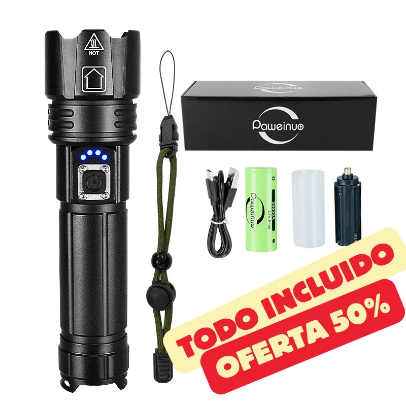 Kit Completo Lanterna Tática  Laser – Titan900™